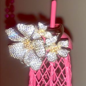 Dazzling Triple Flower Ring